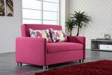 Living Room Leisure Fabric Three Folded Sofa Bed