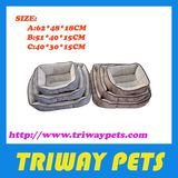 Comfort Flannel&Hessian Pet Bed (WY161008A/C)