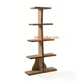 (SL-8002) Hotel Restaurant Home Public Furniture Solid Wood Book Case