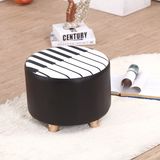 PVC Leater Piano Upholstered Foot Stool Ottoman