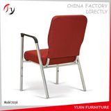 Plastic Armrest Attachable Church Unique Chair (JC-124)