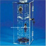 Clear Glass Acrylic Watch Display Cabinet