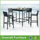 Wicker Tall Patio Garden Aluminum PE Rattan Bar Set