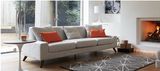 Modern Design 3 Seater Fabric Sofa with Solid Wood