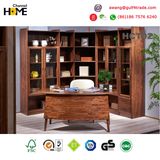 European Style Office Furniture Solid Wood Oak Bookcase and Study Table (HCT-02)