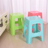 100% PP New Material Square Style Four Heart Pattern Plastic Stool for Adult