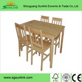 Solid Wooden Dining Table and Chairs