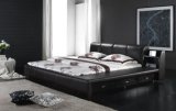 2012 Italy Genuine Leather Soft Bed (6070)