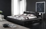 2012 Italy Genuine Leather Soft Bed (6070)