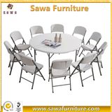 2017 White Cheap Portable Round Plastic Table Wholesale