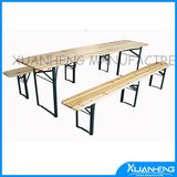 Foldable Wooden Beer Table for Outdoor Use