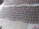 Seawave Shape Red Porphyry Cobblestone for Garden and Landscape
