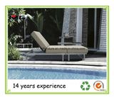 Rattan Outdoor Chaise Lounges Comfortable Poolside Sun Loungers