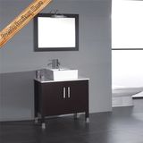 Fed-1884 North America Popular Ceramic Sink Solid Wood Bathroom Vanity