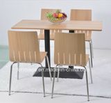 Modern Restaurant Dining Tables 4 Chairs Furniture Set for Sale