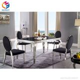 Luxury Hot Selling Marble Top Stainless Steel Table Dining Table