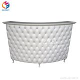 Modern Salon Office Reception Desk Design Curved Salon Counter Table