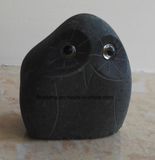 Various Shape Owl Sculpture Made by Black Natural Boulder