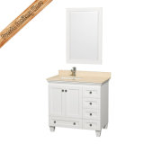 Fed-1604 Single Sink Solid Wood Bathroom Vanity Transitional Bath Cabinet