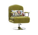 Quality Bargain Small Plaid Single Seat Pull out Sofa Cum Bed