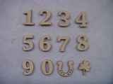 Wood Numbers 0-9 Craft Creative Hobby