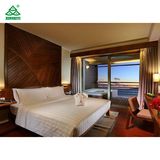 Luxury Island Resorts Hotel Room Furniture Teak Wood Finished Warm Color