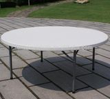 White Plastic Resin Round Folding Wedding Tables UK