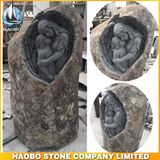 Basalt Hand Carved Angel Design Monument