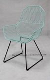 Replica Modern Dining Restaurant Kd Furniture Metal Armchair Wire Chair