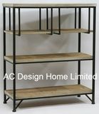 4 Tier Antique Vintage Decorative Wooden/Metal Showroom Display Shelf