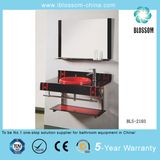 New Design Glass Basin/Glass Washing Basin with Mirror (BLS-2103)