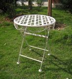 Very Nice Decorative Antique Round Metal Children Table