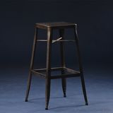 Antique Style Industrial Square Gunmetal High Bar Stool (SP-MC074)