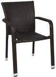 Oudoor/Indoor Stacking Rattan PE Wicker Dining Chairs (RC-06037)