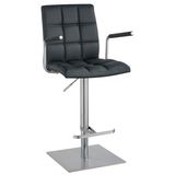 Armrest Stainless Steel Height Adjustable Bar Stool