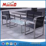 Simple Design Stainless Steel Frame Tea Table Set