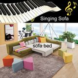 Colorful Fabric Sofa with Sofa Bed Function and Music System 821