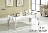 Simple Style Clear Mirror & Antique Mirror Coffee Table