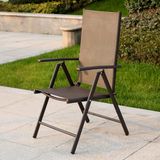 Leisure Lounge Patio Garden Morden Office Home Hotel Folding Aluminum Textilene Arm Chair (J831)