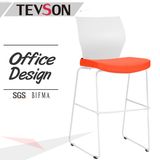 Modern High Fixed Solid Steel Frame Modern Counter Bar Stool