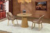 Round Solid Wood Restauant Furniture Set Dining Table (FOH-BCA50)