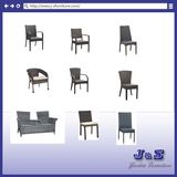 Outdoor Patio Rattan Chair Garden Wicker Furniture Flat Rattan Alum