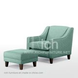 2015 New Design Hotel Bedroom Lounge Chair with Ottoman