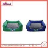 Pet Bed for Dogs in Green and Blue