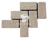 Yellow Granite G682 Tumbled Stone for Outdoor Construction