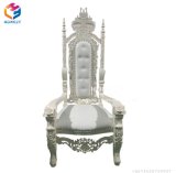 High Back Upholstered Antique Wedding King and Queen Chair