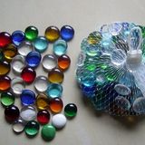 Mesh Bag Round Glass Pebble