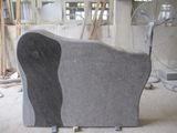 Vizag Blue, Aurora Granite Monument/Tombstone with Sculpture