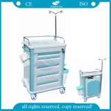 AG-Et012b1 High Quality Mobile Hospital Medical Emergency Trolley Cart