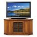 Burnished Oak 46-in Corner TV Stand